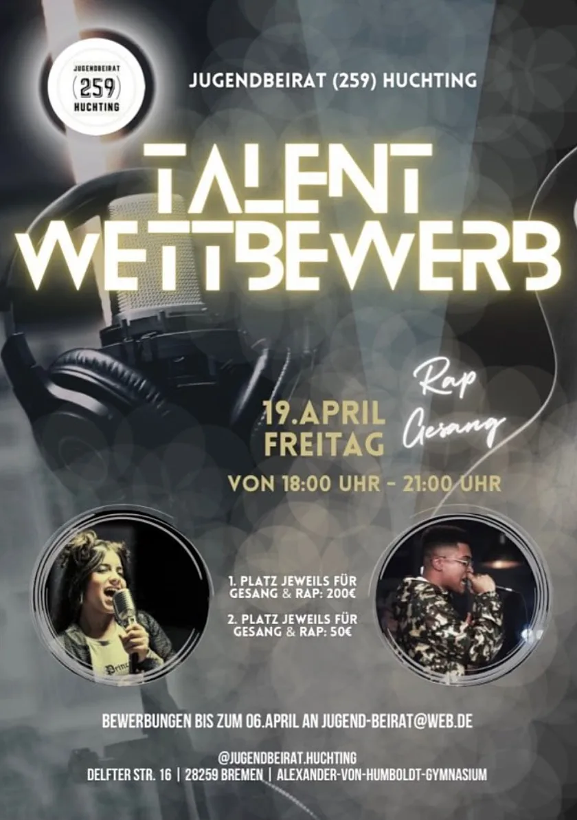 Plakat Talentwettbewerb